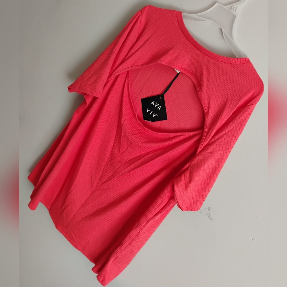 Ava & Viv Orange Top
